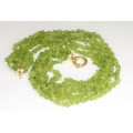 opulent colier "multi strand" PERIDOT. atelier Sito. Italia